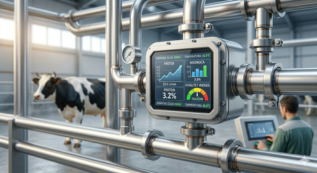 Praćeje proizvodnje mleka na farmi