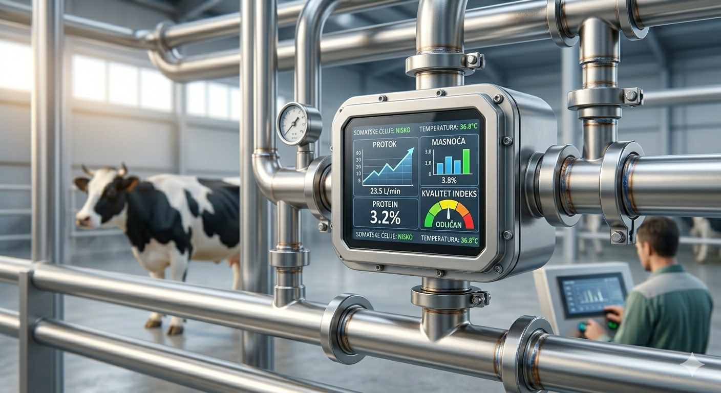 Praćeje proizvodnje mleka na farmi
